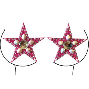 Pink Glitter and Pearl Gem Pasties