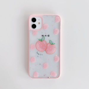 Apple 7-8 Plus Epoxy Peach Orange Phone Case 