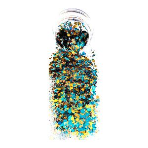 Aqua Gold Chunky Body Glitter Pot