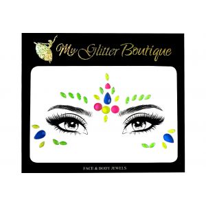 Glow In The Dark Green Face Jewels
