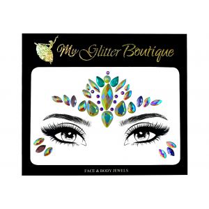 Glow In The Dark Forehead & Eyes Face Jewels
