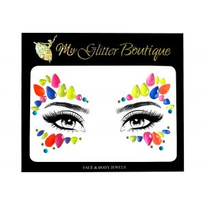 Glow In The Dark Neon Face Jewels