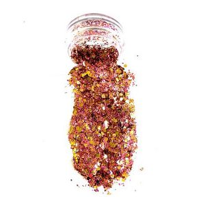 Pink Gold Chunky Body glitter