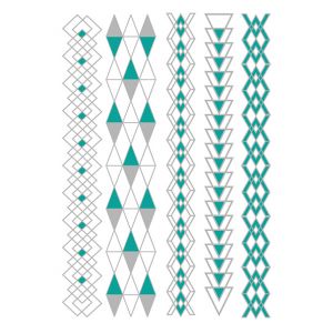 Geometric Design Metallic Tattoo