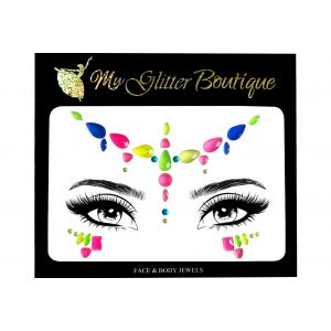 Glow In The Dark Neon Forehead Face Jewels