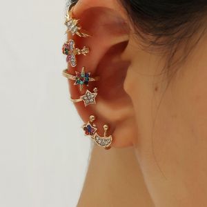 6-Piece Ear Bone Clip On Earrings 