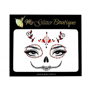 Candy Skull Jewels Halloween Sticker