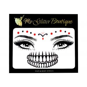 Skull Makeup Face Jewels 