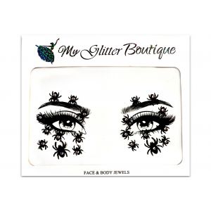 Halloween Spiders Face Stickers