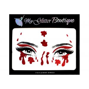 Halloween Blood Face Stickers