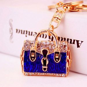 Blue Handbag Keychain