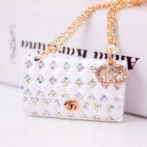 Creative Crystal Diamond Ladies Chain Bag Shape Key Chain
