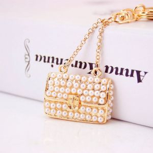 Pearl Handbag Key Chain