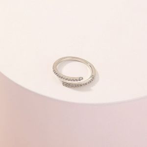 Zircon Adjustable Copper Ring