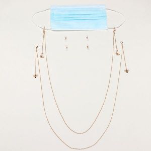 Colorful Rice Beads Non-slip Rope Hanging Neck Lanyard Anti-drop Glasses Chain