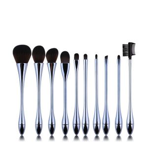 10 Stemware Artificial Fibre Makeup Brush Set Blue