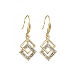 Geometric Diamond  Earrings