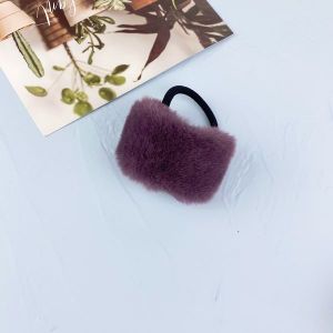 Purple Candy Color Imitation Rabbit Hair Rope