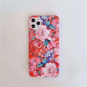 Red Floral iPhone 11 Silicone Case
