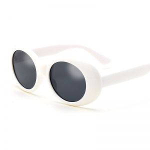 Retro Oval Blue Sunglasses