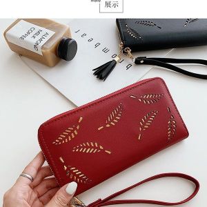 Red and Gold Long Wallet