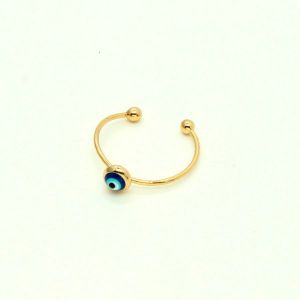 Blue Eye Open Ring