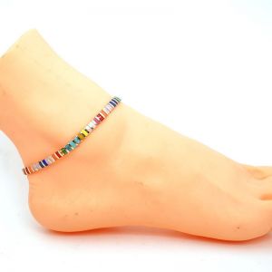 Rainbow Beads Hand-woven Bohemian Beach Anklet