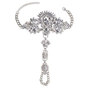 Alloy White Colour Diamond Anklet