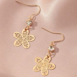 Ethnic Style Flower Earrings