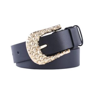 Black Gold Buckle Belt 