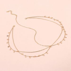Small Sequin Layered Chain Head Piece