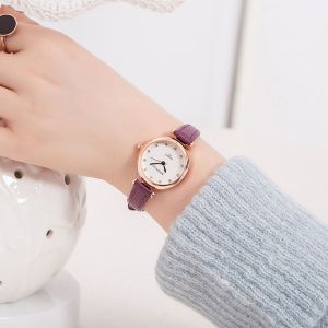 Purple Strap Wrist Watch