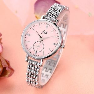 Fashion Large Dial Thin Strap Quartz Alloy Bracelet Watch