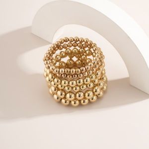 Gold Beaded Multi-Layer Bracelet