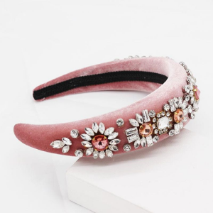 Pink with Rhinestones Headband 