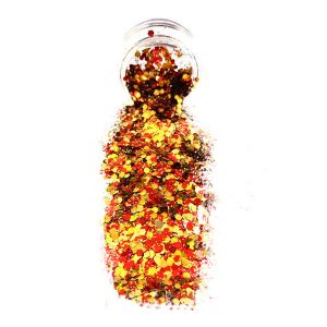 Red Gold Chunky Body glitter pot