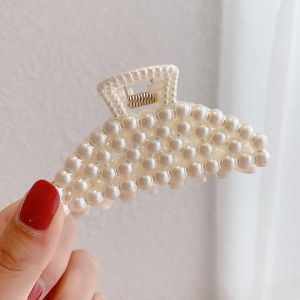 NEW PEARL BACK HEAD HAIR CLIP -SMALL SEMI CIRCLE