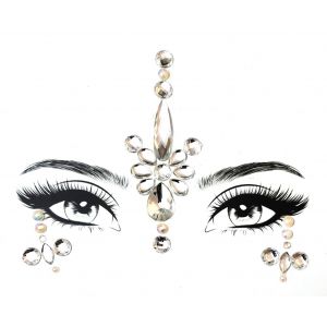 MGB White Self Adhesive Forehead Face Jewels