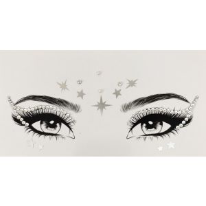 Clear Gems Cat Eye gem Stickers