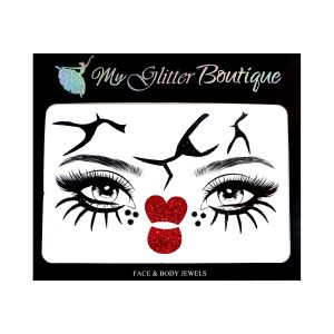 Creepy Doll Halloween Face Stickers