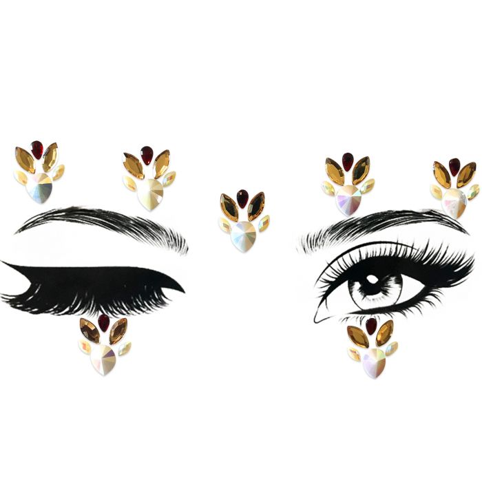 Flower face gems sales